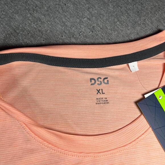 NWT DSG Dicks Sporting Goods 100% Polyester Men's XL Peach Tank Top - Picture 3 of 7